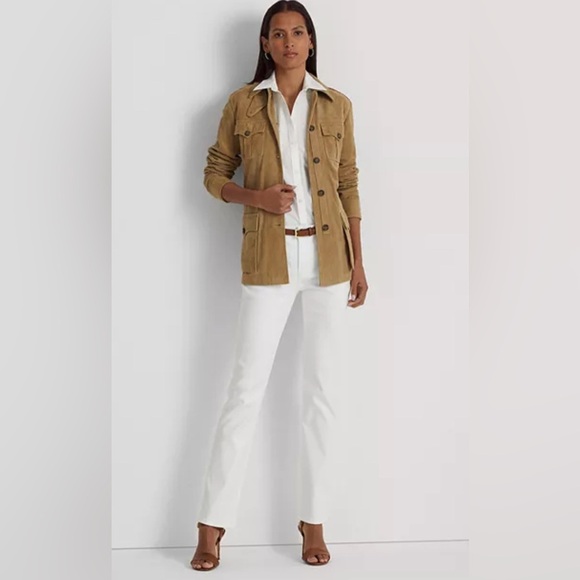 Ralph Lauren Classic Straight White Denim Size 4 - Picture 1 of 12